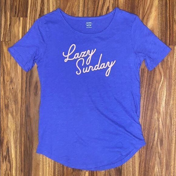 3 for $25 Old Navy Lazy Sunday Soft T-Shirt Lounge Womens Size Extra Small - Picture 1 of 5